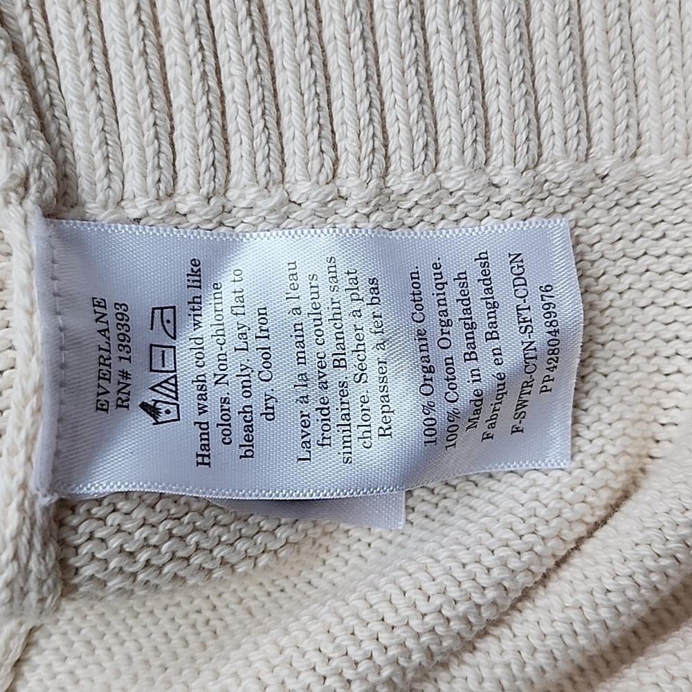 Everlane Organic Cotton Cardigan Nwt - Picture 10 of 13